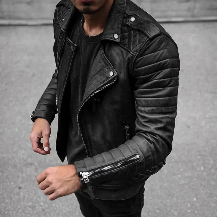 Arden | men's zip-up biker jacket